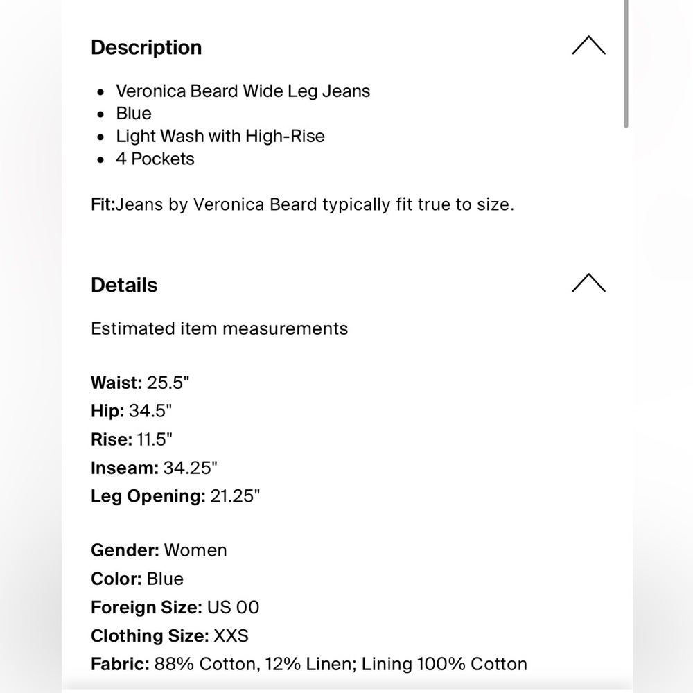 Veronica Beard Light Blue Women Jeans - Picture 3 of 3
